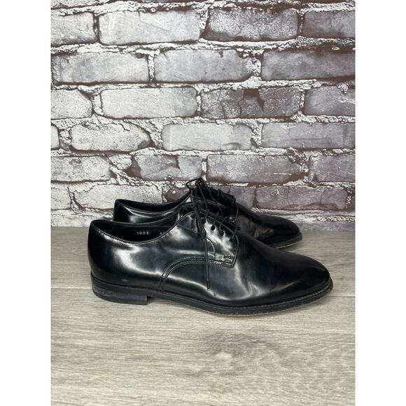 Doucal’s Handmade Black Leather Lace Derby Oxfords Dress Shoes Men Sz 40EU/7M US main image 10